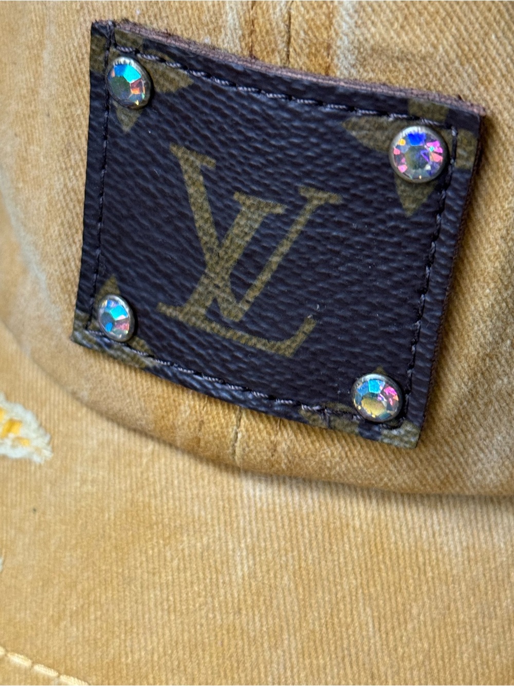 Distressed Rhinestone Detail - Picture 10 of 11